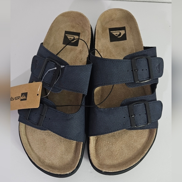 quicksilver Embark Deck Double Strap Sandals  Men's Size 7 blue comfy - Picture 2 of 10